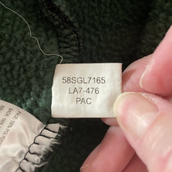 Green Bay Packers Mens SZ XXL NFL Full Zip Hooded Sweatshirt Waffle Knit - Picture 9 of 12